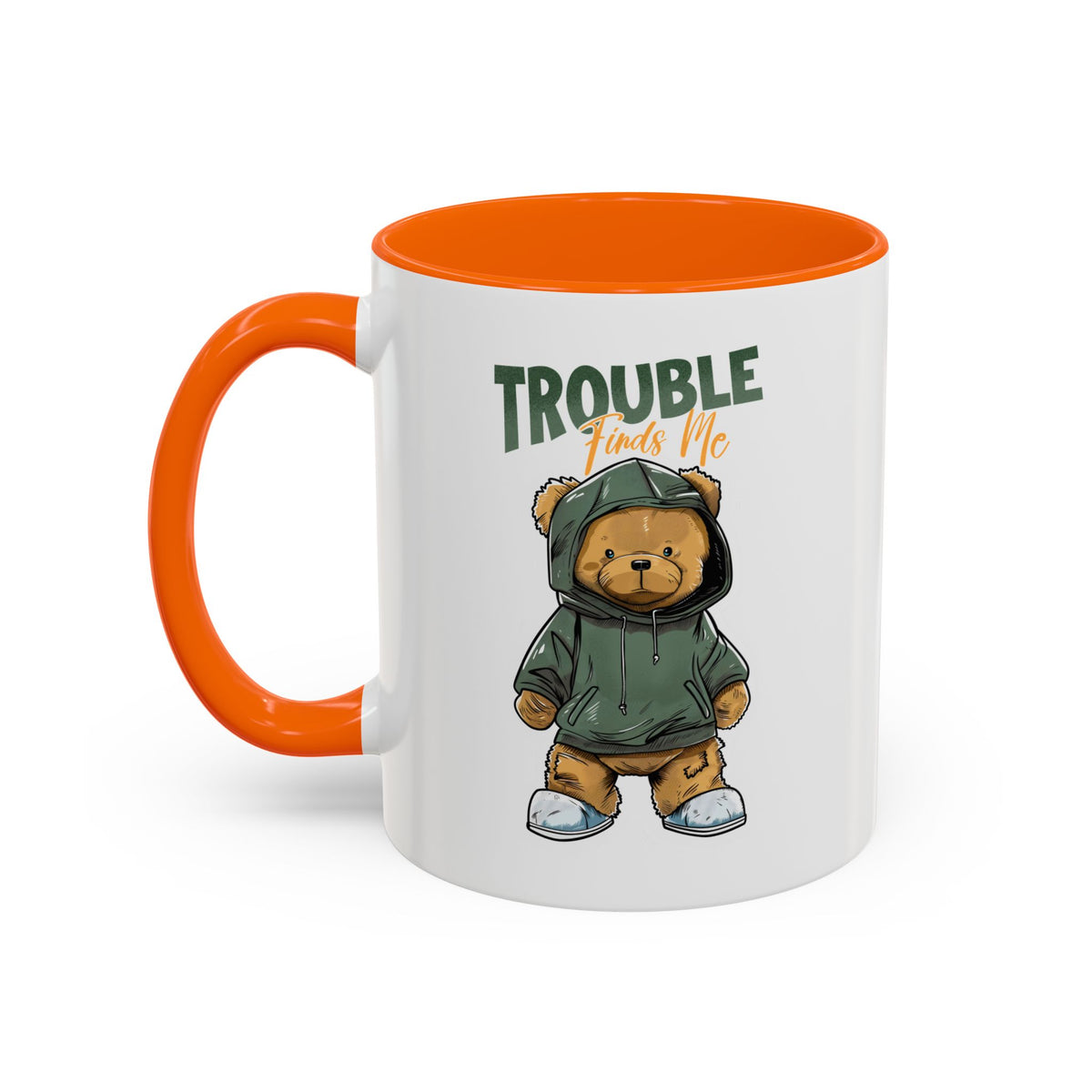 Trouble Finds Me Accent Coffee Mug