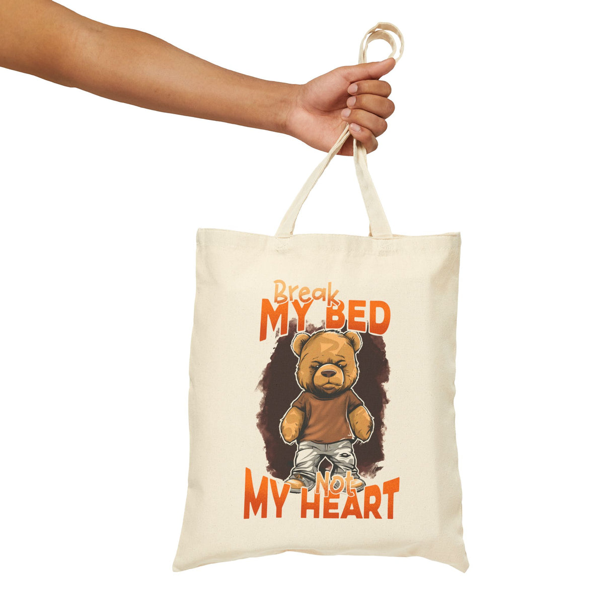 Break My Bed Cotton Canvas Tote Bag