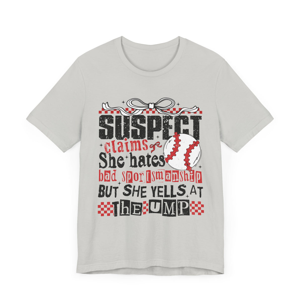 Suspect Claims Unisex Jersey Short Sleeve Tee