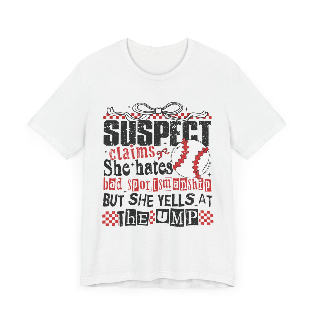 Suspect Claims Unisex Jersey Short Sleeve Tee