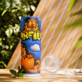 Garfield Skinny Tumbler with Straw, 20oz