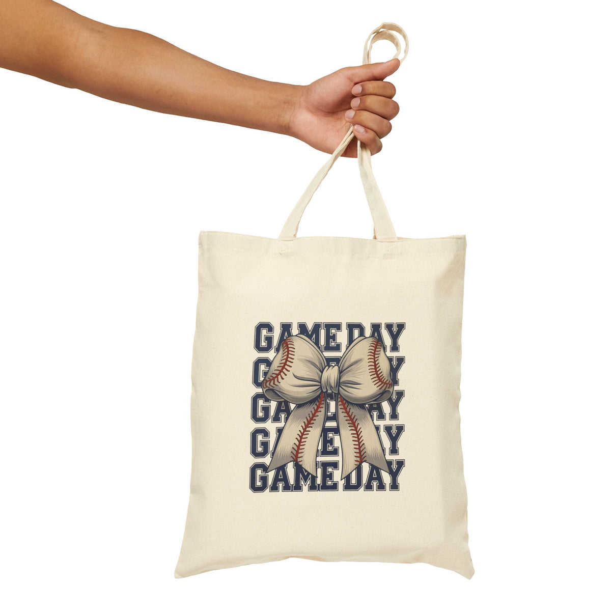 Game Day Cotton Canvas Tote Bag