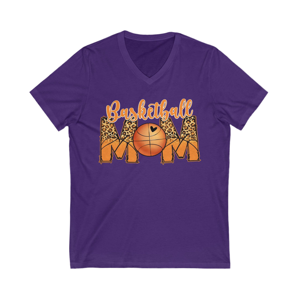 Basketball mom unisex Jersey Short Sleeve V-Neck Tee