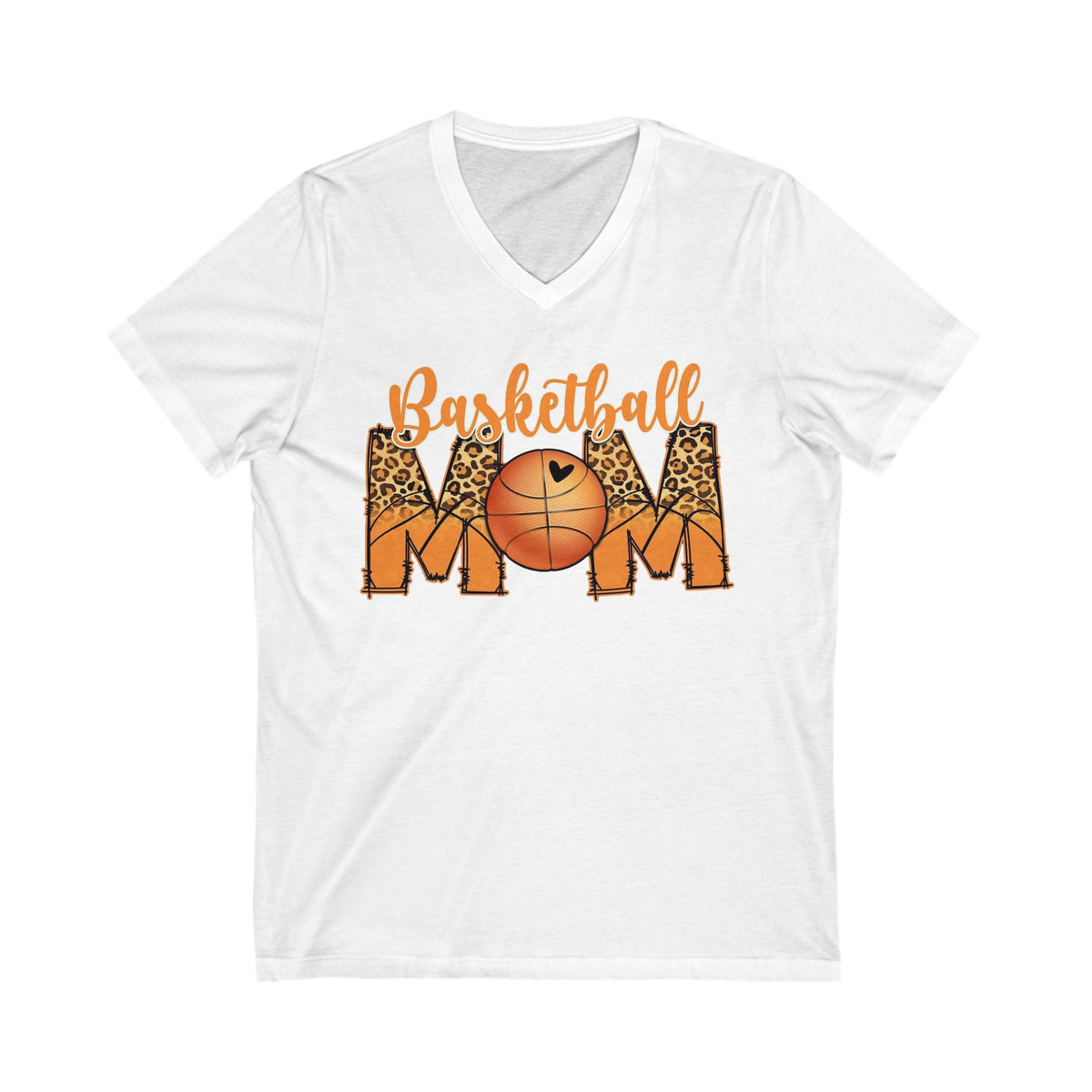 Basketball mom unisex Jersey Short Sleeve V-Neck Tee