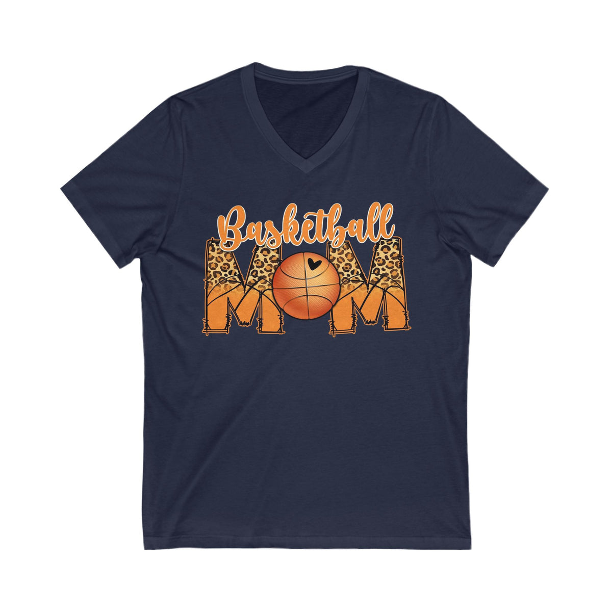 Basketball mom unisex Jersey Short Sleeve V-Neck Tee