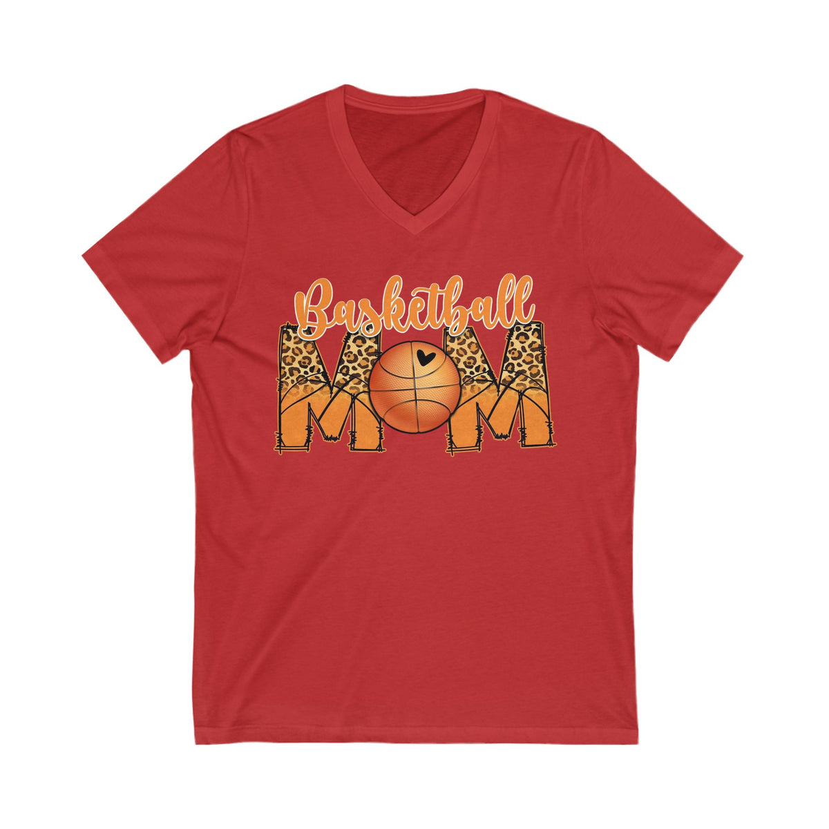 Basketball mom unisex Jersey Short Sleeve V-Neck Tee