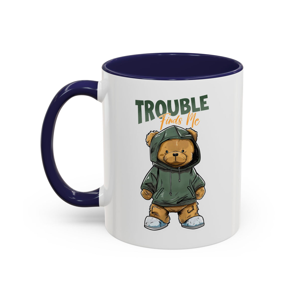 Trouble Finds Me Accent Coffee Mug