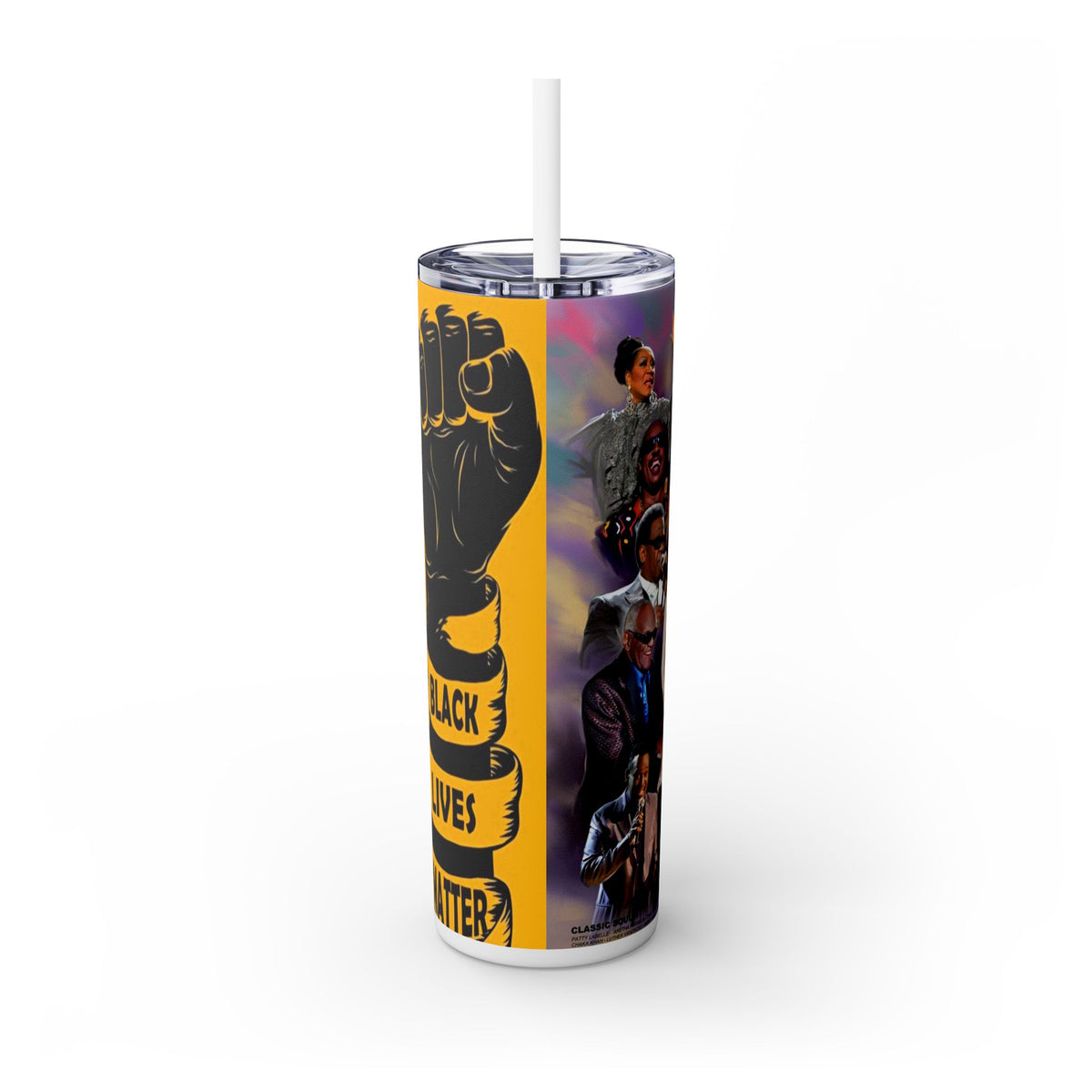 Legend of of soul Skinny Tumbler with Straw, 20oz