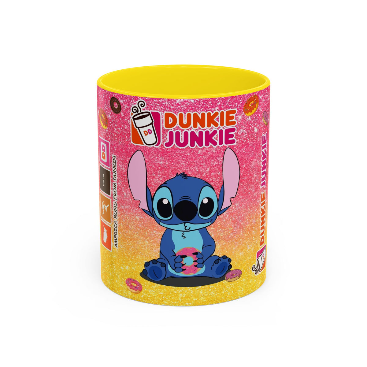 Dunkin junkie Accent Coffee Mug (11, 15oz)