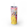 princess Skinny Tumbler with Straw, 20oz