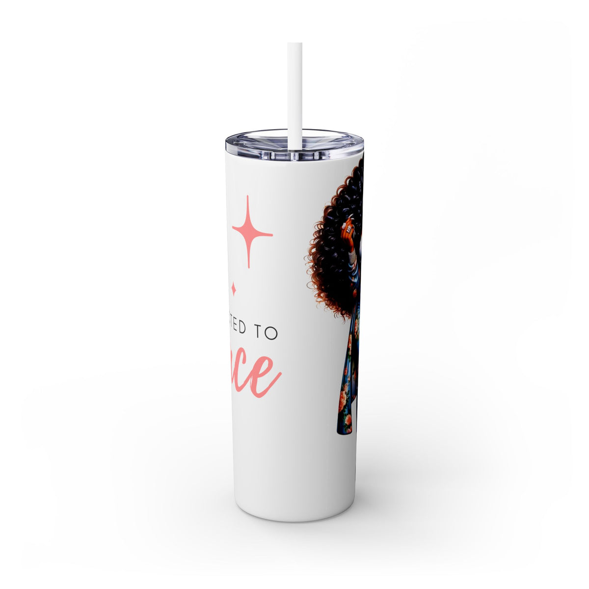 Im attracted to peace Skinny Tumbler with Straw, 20oz