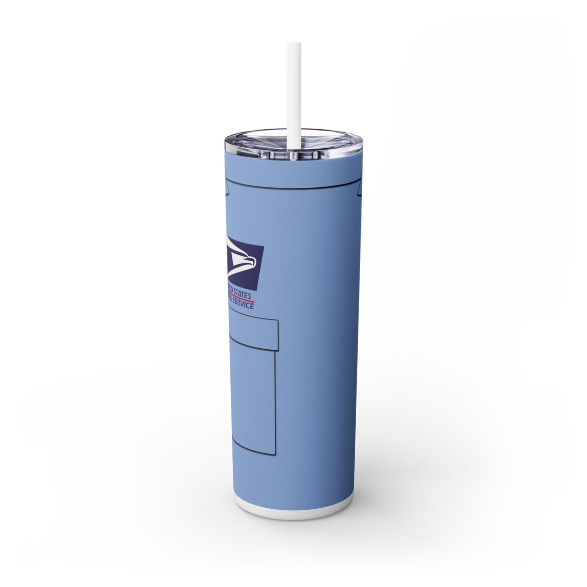 United States post office  Skinny Tumbler with Straw, 20oz