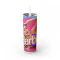 Barbie Skinny Tumbler with Straw, 20oz