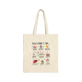 God Says Cotton Canvas Tote Bag