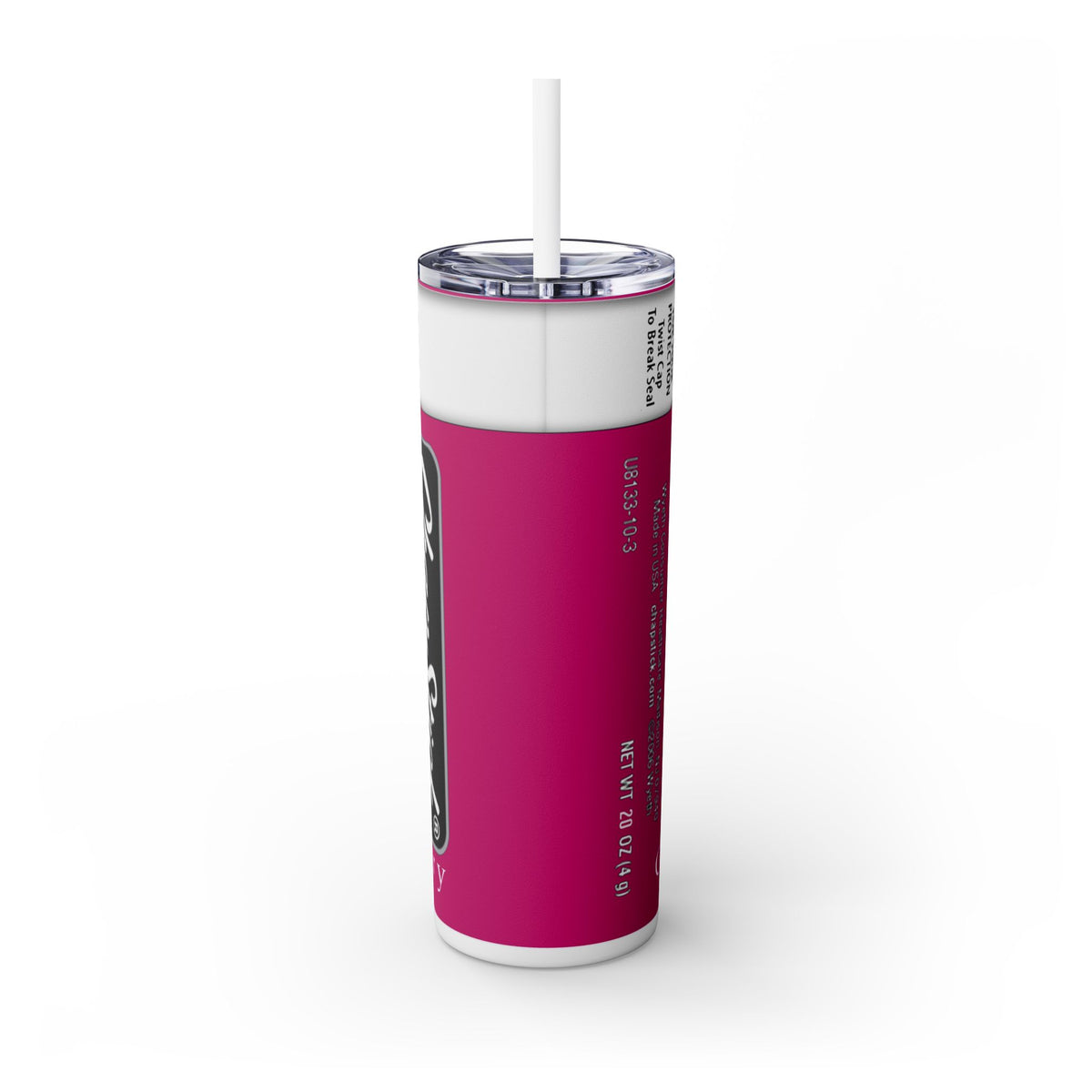 Chapstick Skinny Tumbler with Straw, 20oz