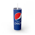 Pepsi Skinny Tumbler with Straw, 20oz