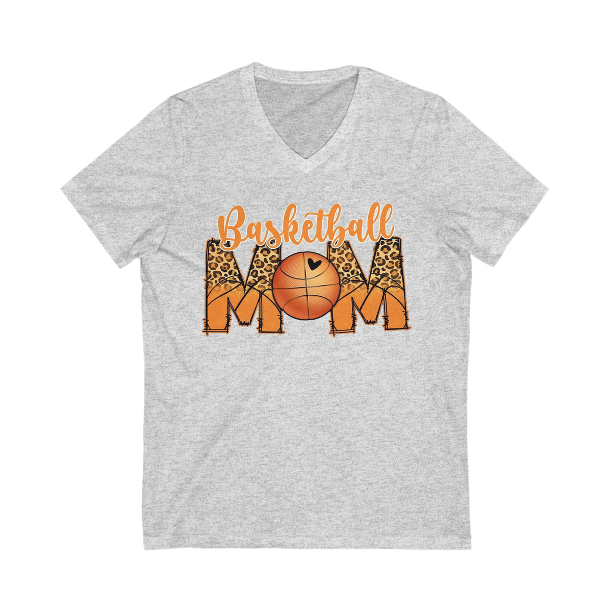 Basketball mom unisex Jersey Short Sleeve V-Neck Tee