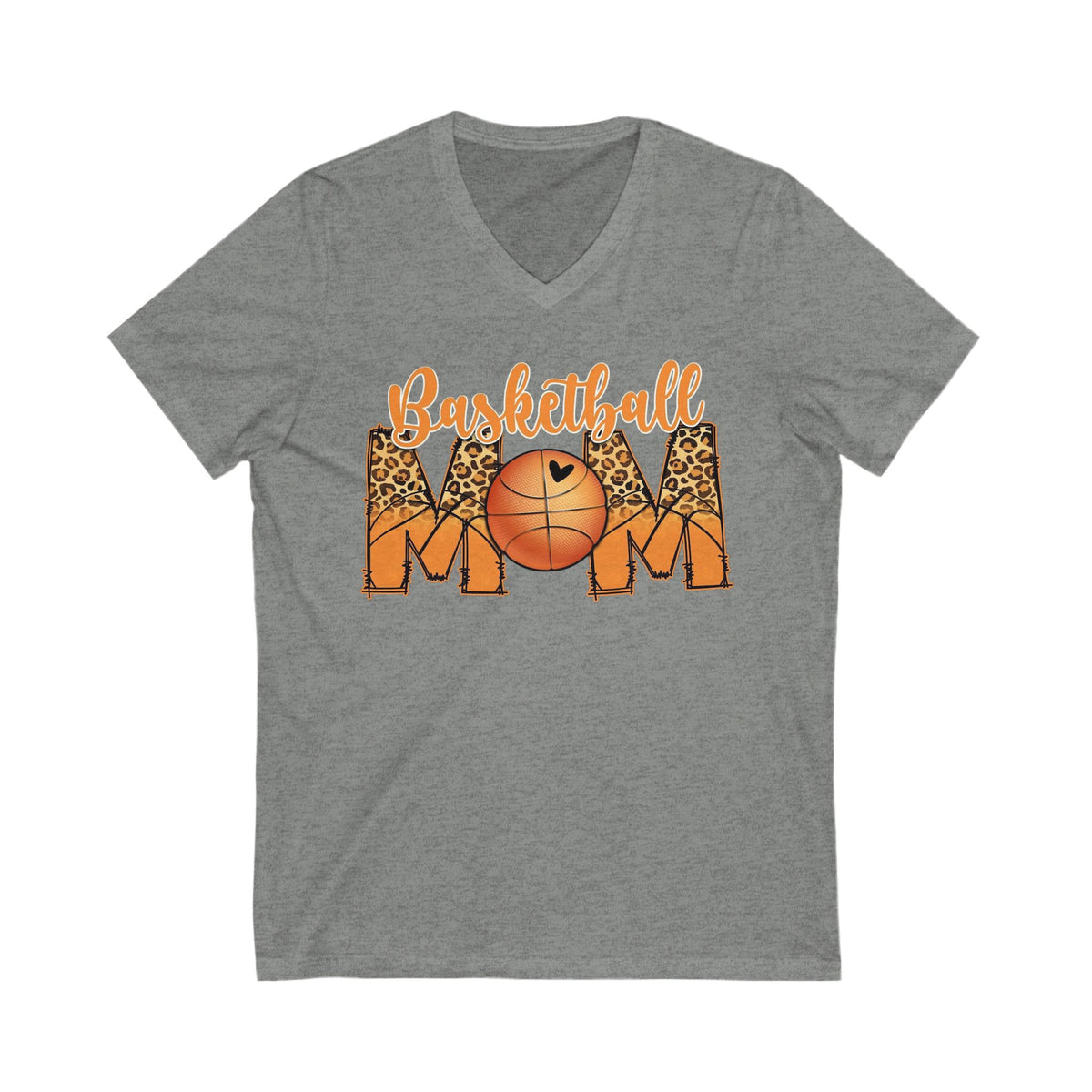 Basketball mom unisex Jersey Short Sleeve V-Neck Tee