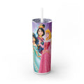Princess Skinny Tumbler with Straw, 20oz