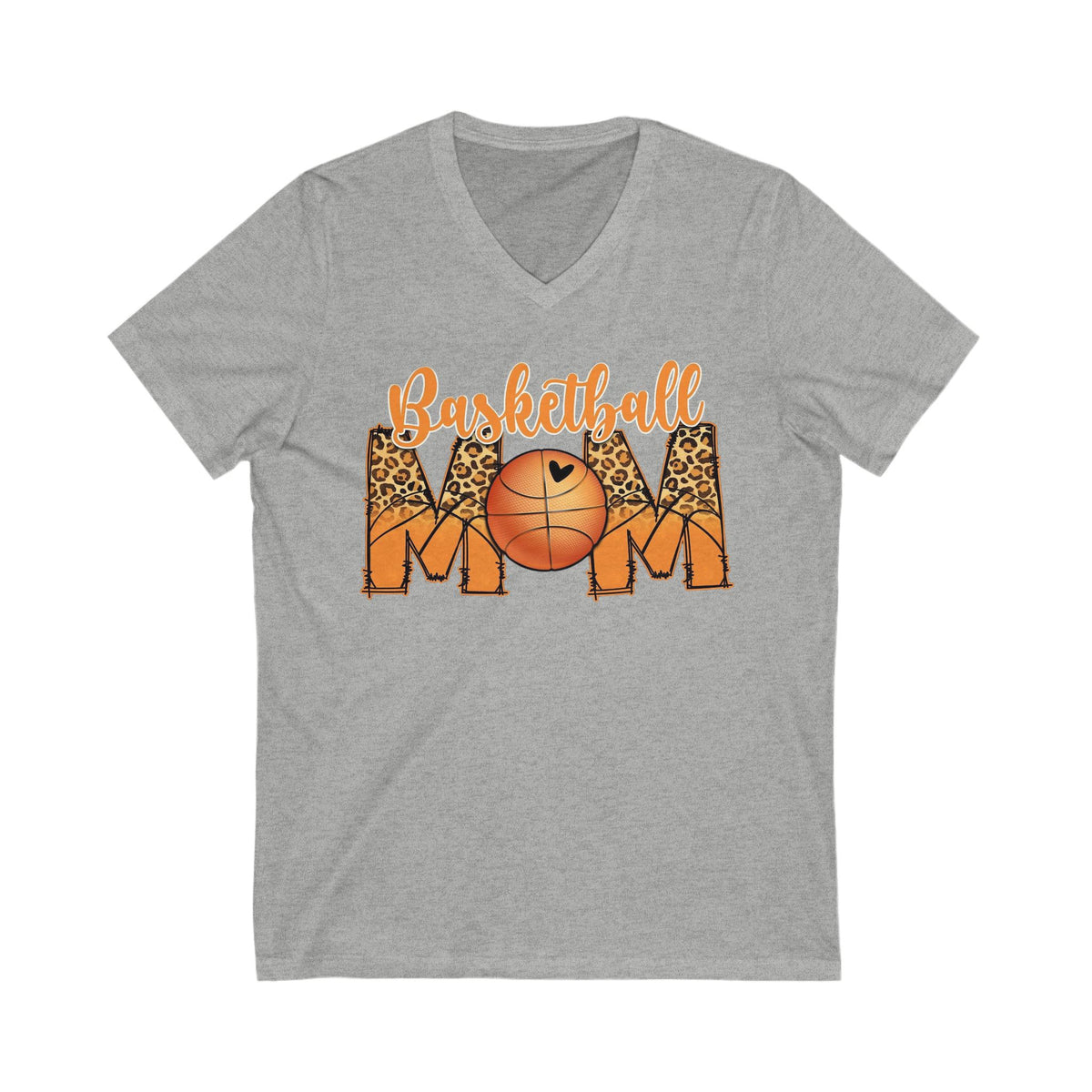 Basketball mom unisex Jersey Short Sleeve V-Neck Tee