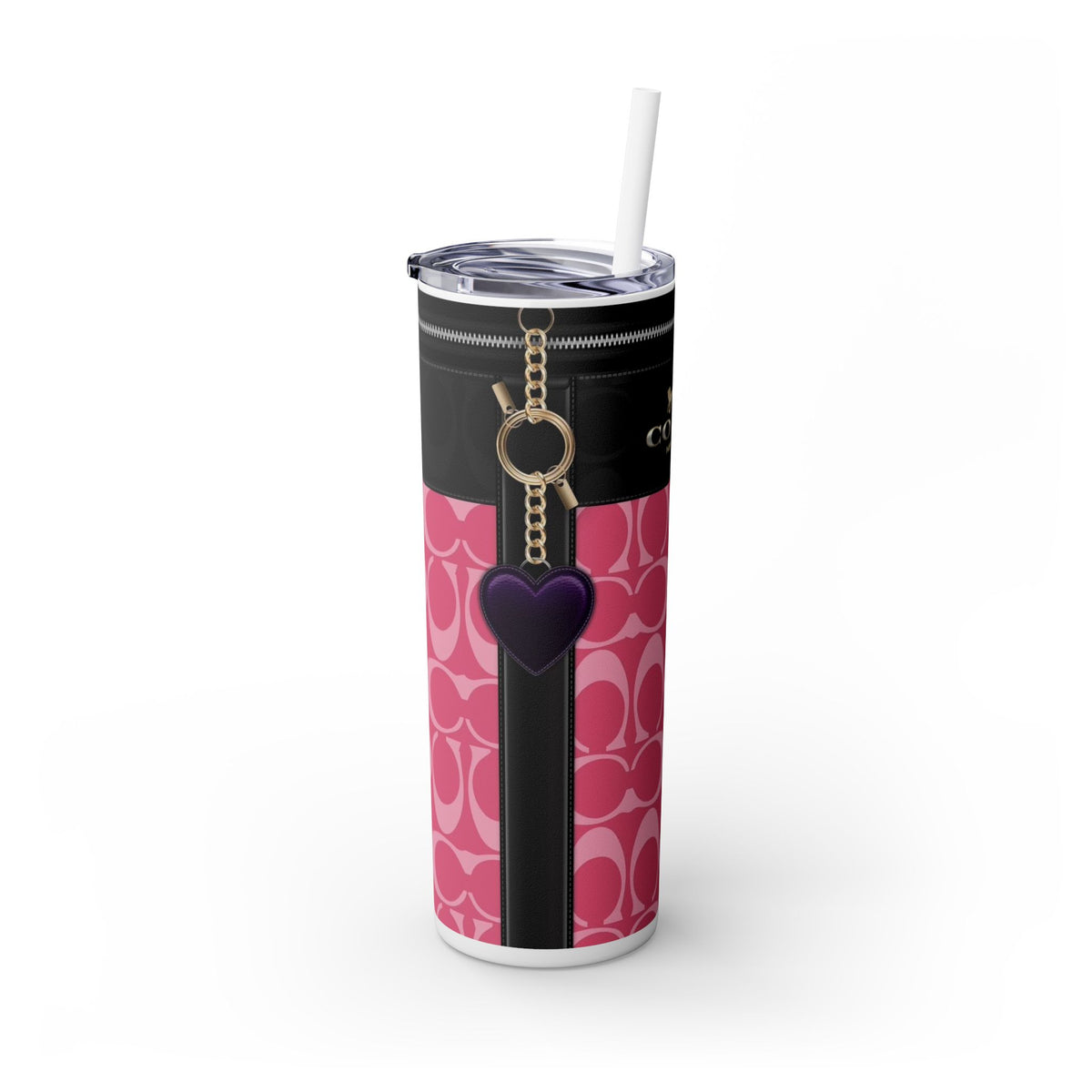 Coach Skinny Tumbler with Straw, 20oz