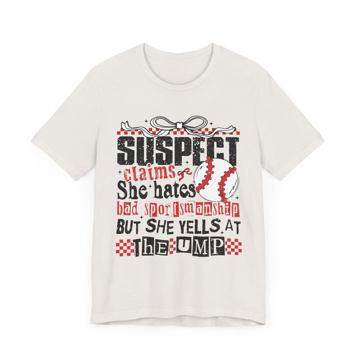 Suspect Claims Unisex Jersey Short Sleeve Tee