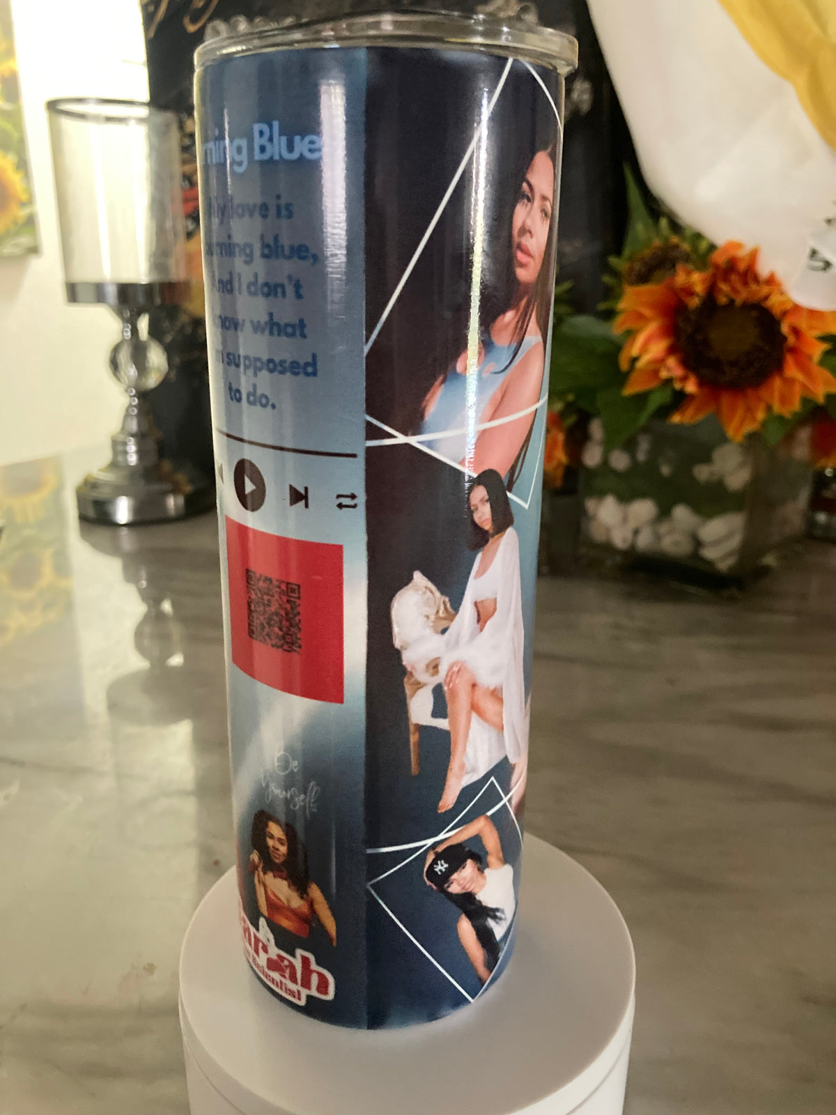 Burning Blue Lyric Tumbler – Mariah the Scientist Inspired
